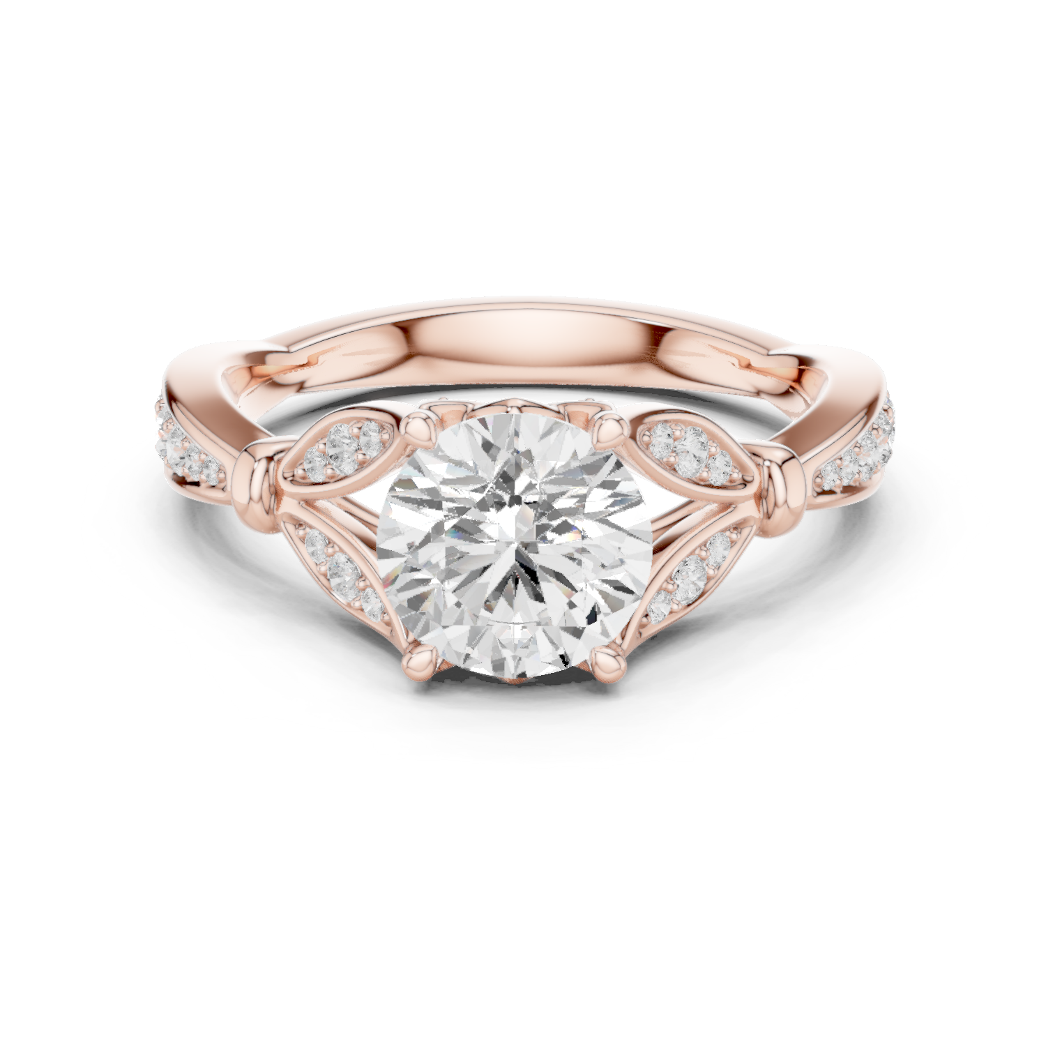 Gold Ring DDLR-938, Rose Gold
