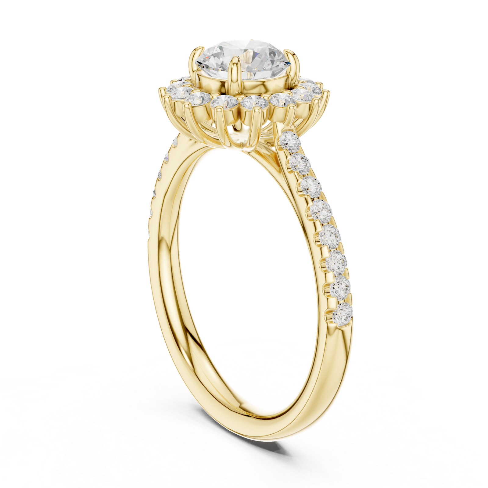 Gold Ring DDLR-674, Yellow Gold, view 1