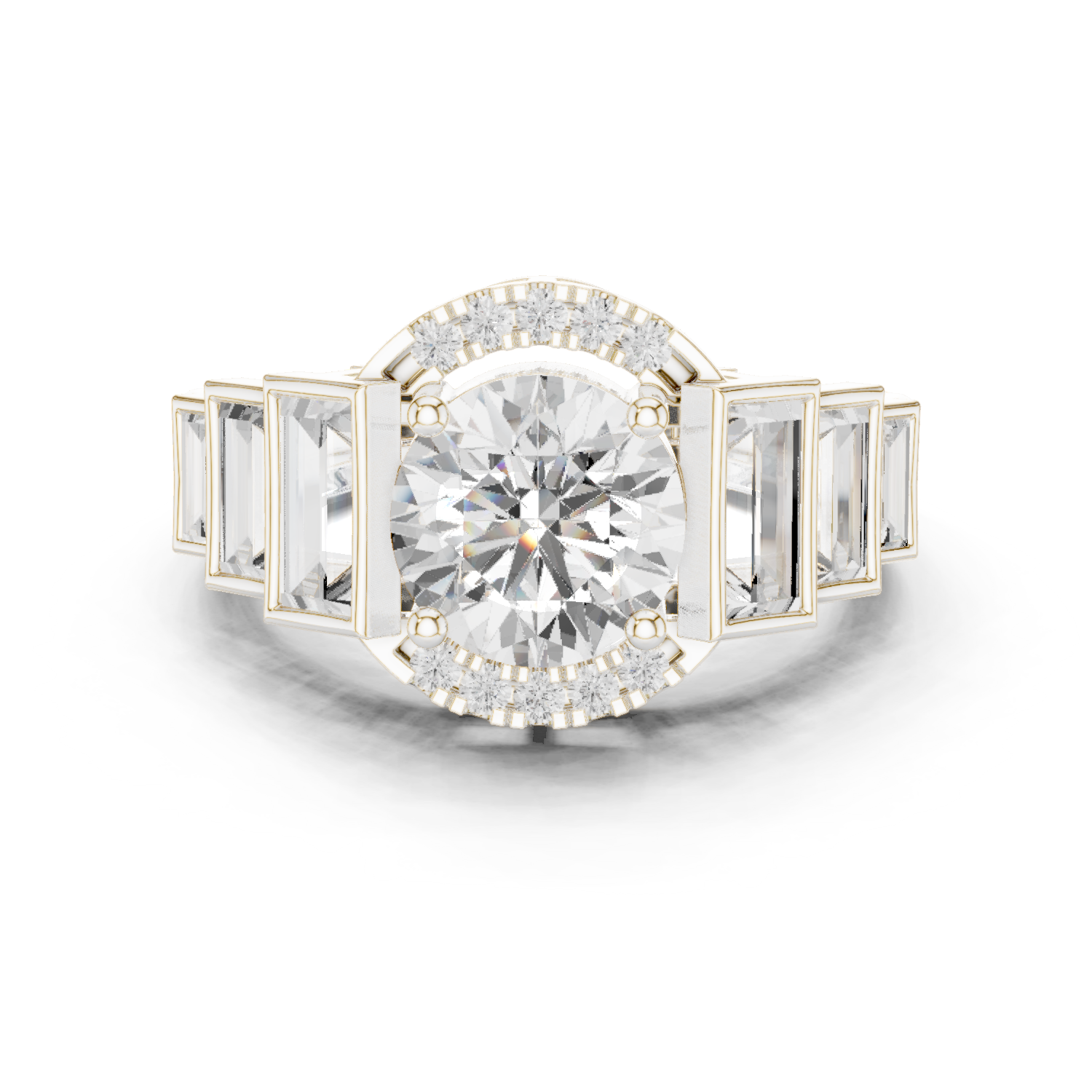 Gold Ring DDLR-323, White Gold