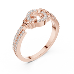 Gold Ring LR-01 (89), Rose Gold, view 2