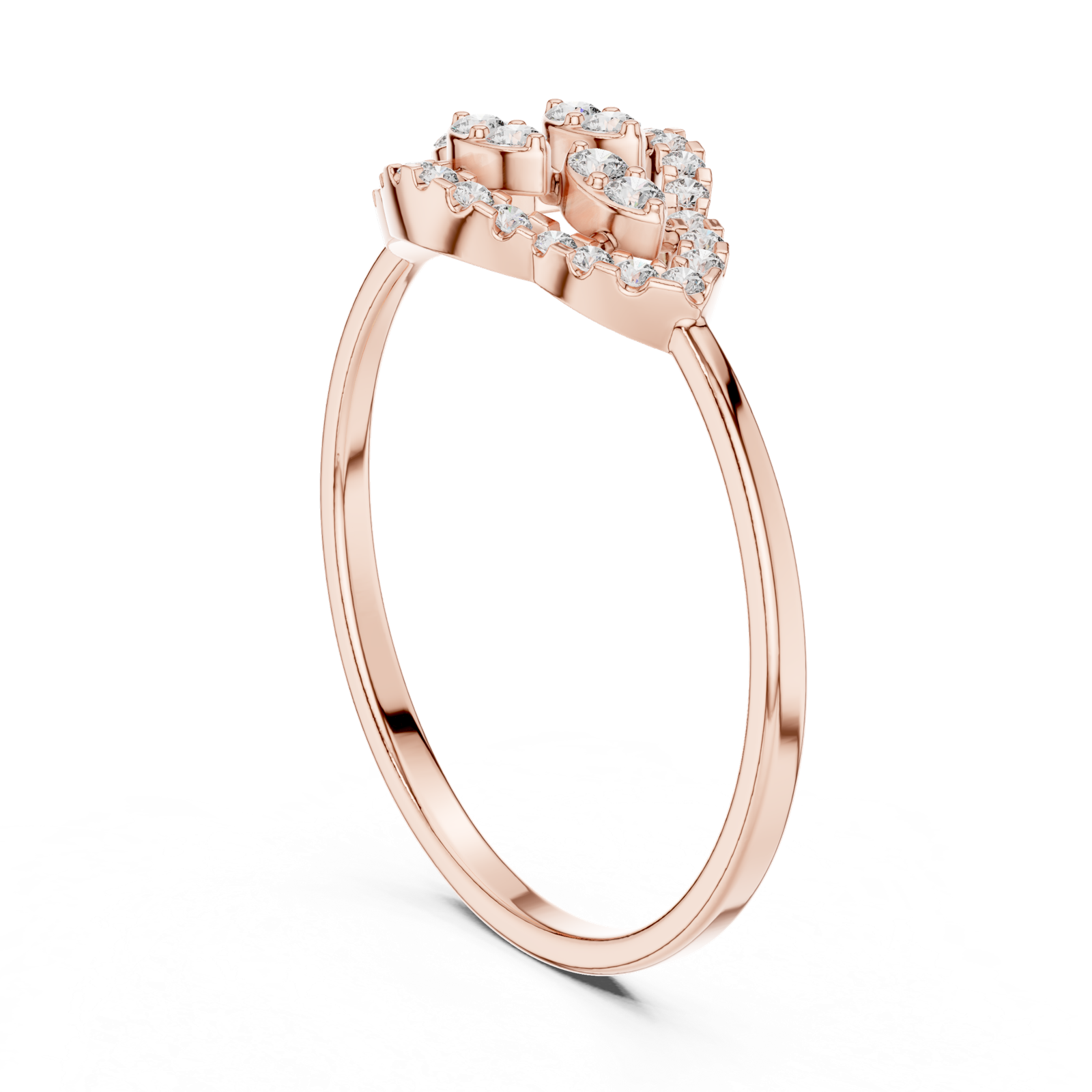 Gold Ring 1 (221), Rose Gold, view 1