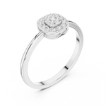 Gold Ring HLR-238, White Gold, view 2