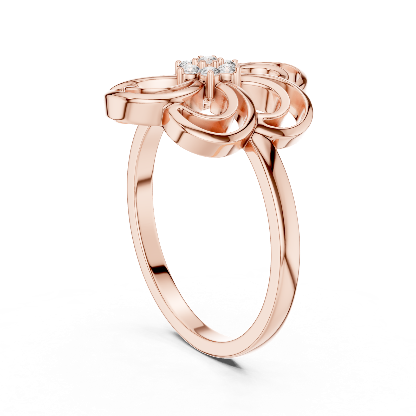Gold Ring DR-6232, Rose Gold