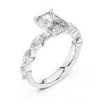 Gold Pendant 9-10040L_SS10, White Gold, view 2