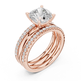 Gold Ring DDLR-302, Rose Gold, view 2