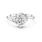 Gold Ring DDLR-804, White Gold, view 4