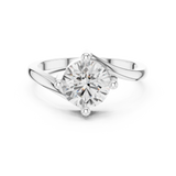 Gold Ring DDLR-804, White Gold, view 4
