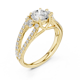 Gold Ring DDLR-682, Yellow Gold, view 2