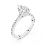 Gold Ring DDLR-1001, White Gold, view 2