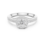 Gold Ring LR-0218, White Gold, view 4