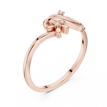 Gold Ring DR-6218, Rose Gold, view 2