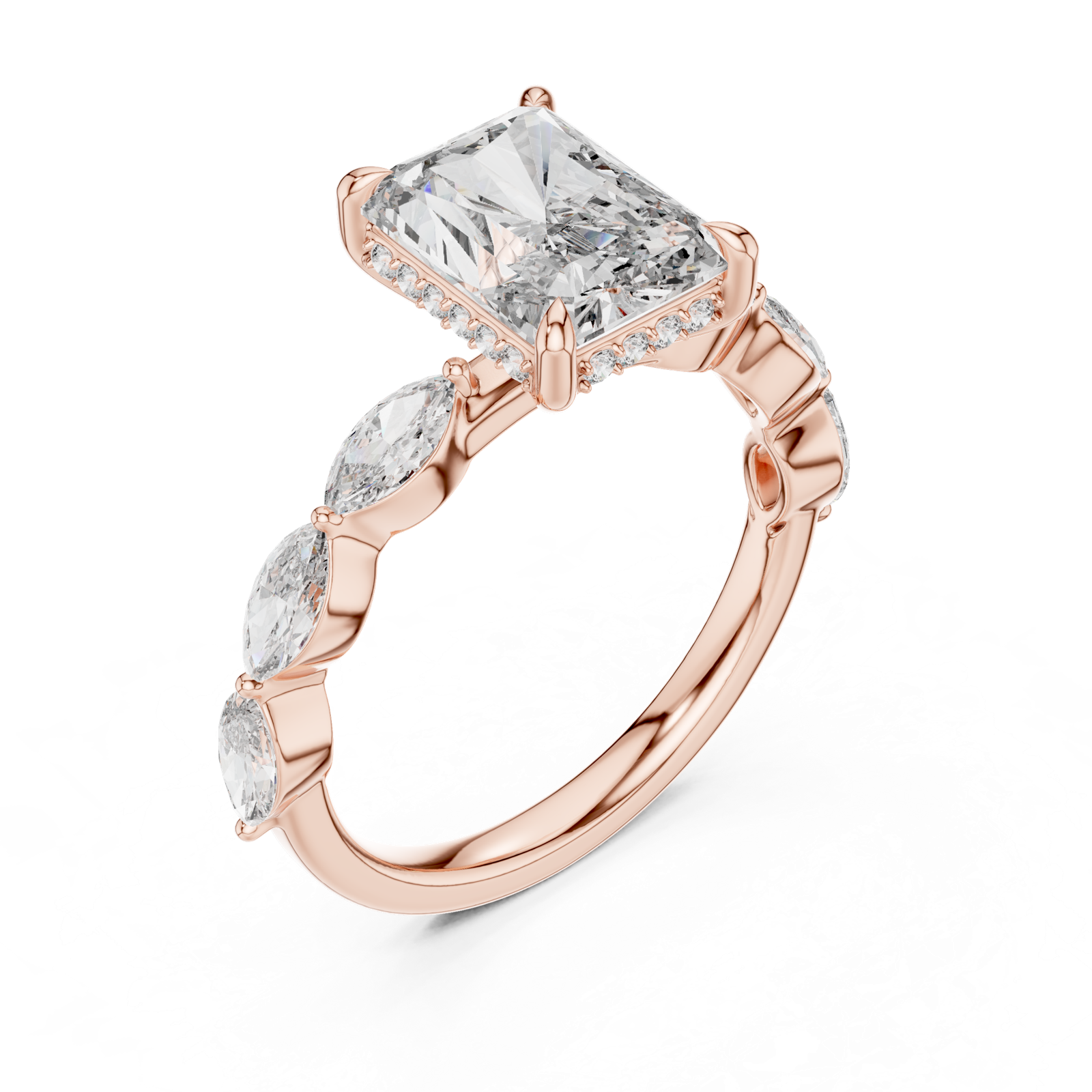 Gold Pendant 9-10006L_02, Rose Gold, view 2
