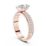 Gold Ring DDLR-1086, Rose Gold, view 1