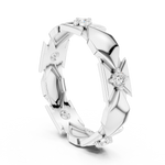 Gold Ring L22-R4, White Gold, view 1