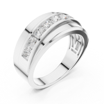 Gold Ring DDLR-391, White Gold, view 2