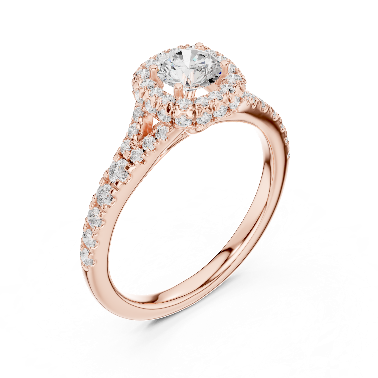 Gold Ring LR-0239, Rose Gold, view 2