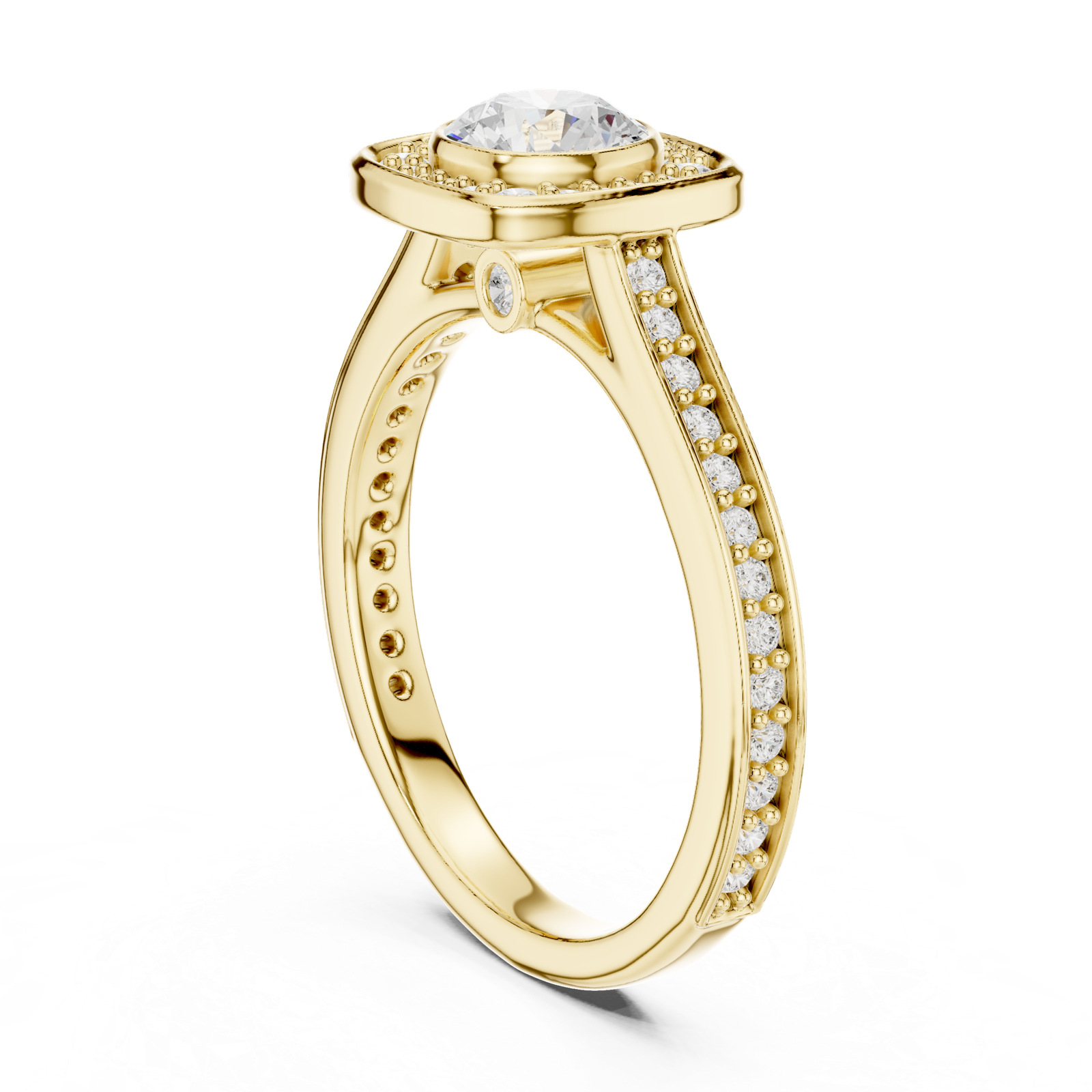 Gold Ring LR-0240, Yellow Gold, view 1