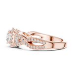 Gold Ring LR-0223, Rose Gold, view 3