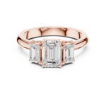 Gold Ring DDLR-1079, Rose Gold, view 4