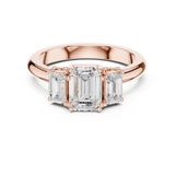 Gold Ring DDLR-1079, Rose Gold, view 4