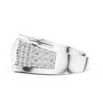 Gold Ring LR-01 (14), White Gold, view 3