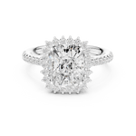 Gold Ring DDLR-732, White Gold, view 4