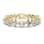 14K Solid Gold Lab Diamond Bracelet, Yellow Gold