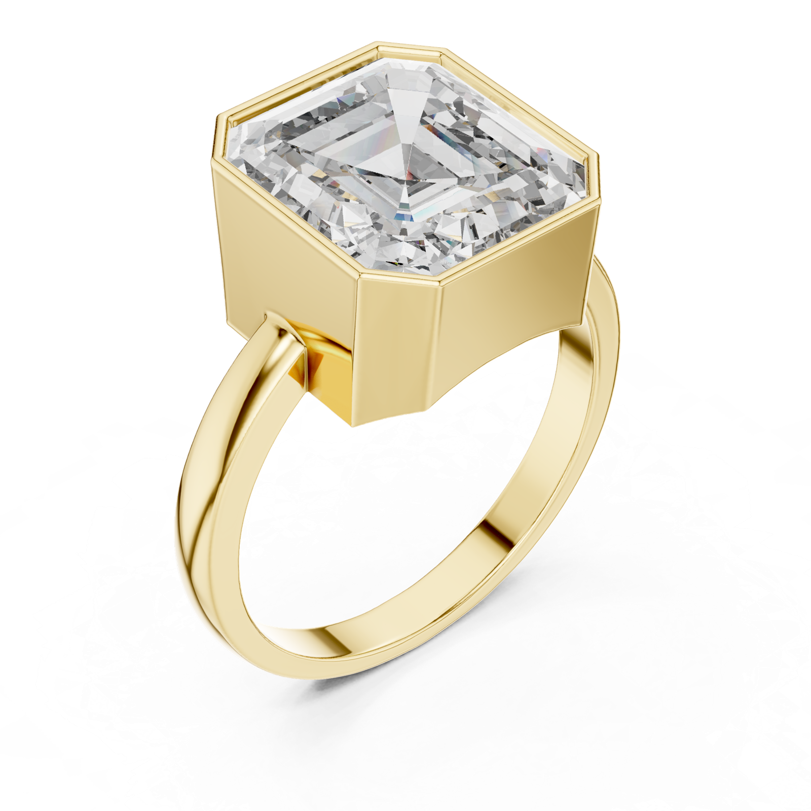 Gold Ring GR01, Yellow Gold, view 2