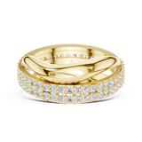 Gold Ring R23, Yellow Gold, view 3