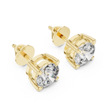 Gold Earrings ER-0016, Yellow Gold, view 2