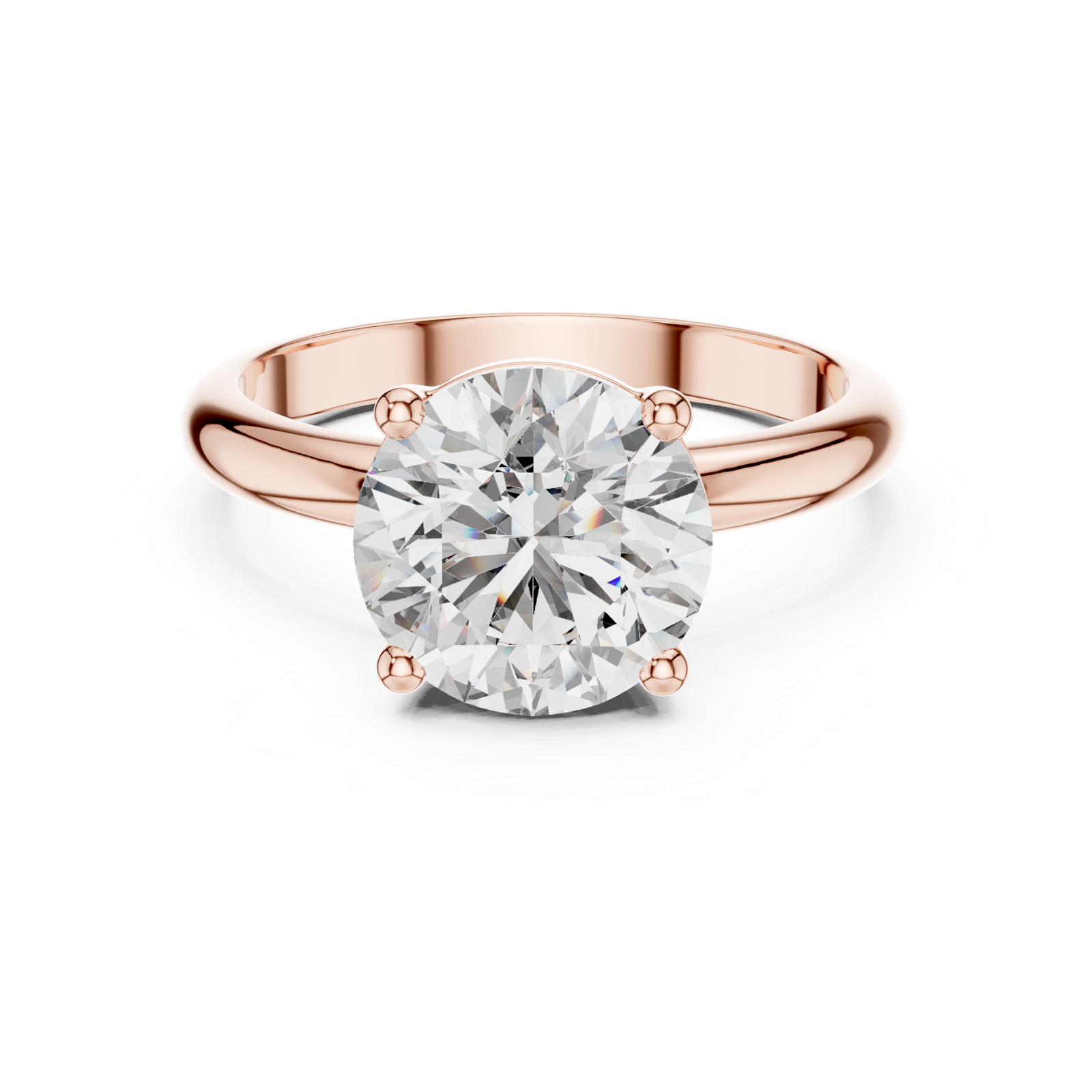 Gold Ring DDLR-054, Rose Gold, view 4