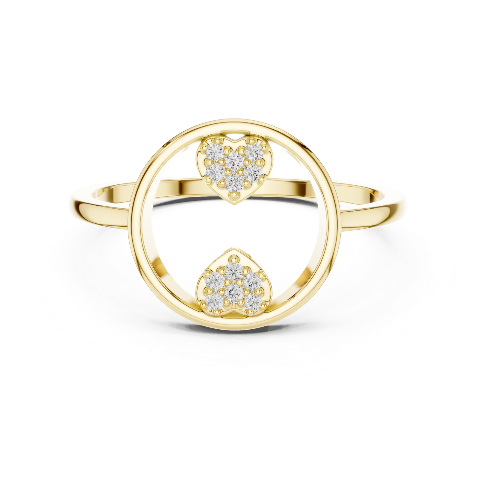 Gold Ring DR-6312, Yellow Gold, view 4
