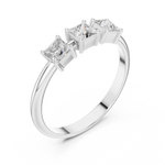 Gold Ring HLR-109, White Gold, view 2