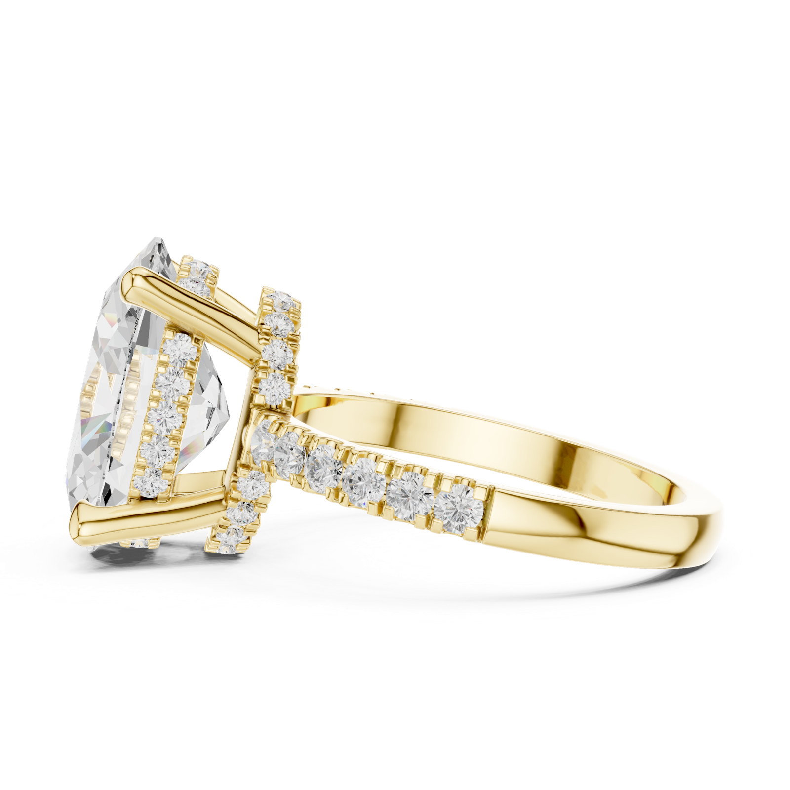 Gold Ring DDLR-259, Yellow Gold, view 3