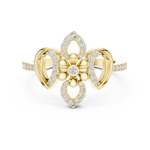 Gold Ring LR-01 (57), Yellow Gold, view 4
