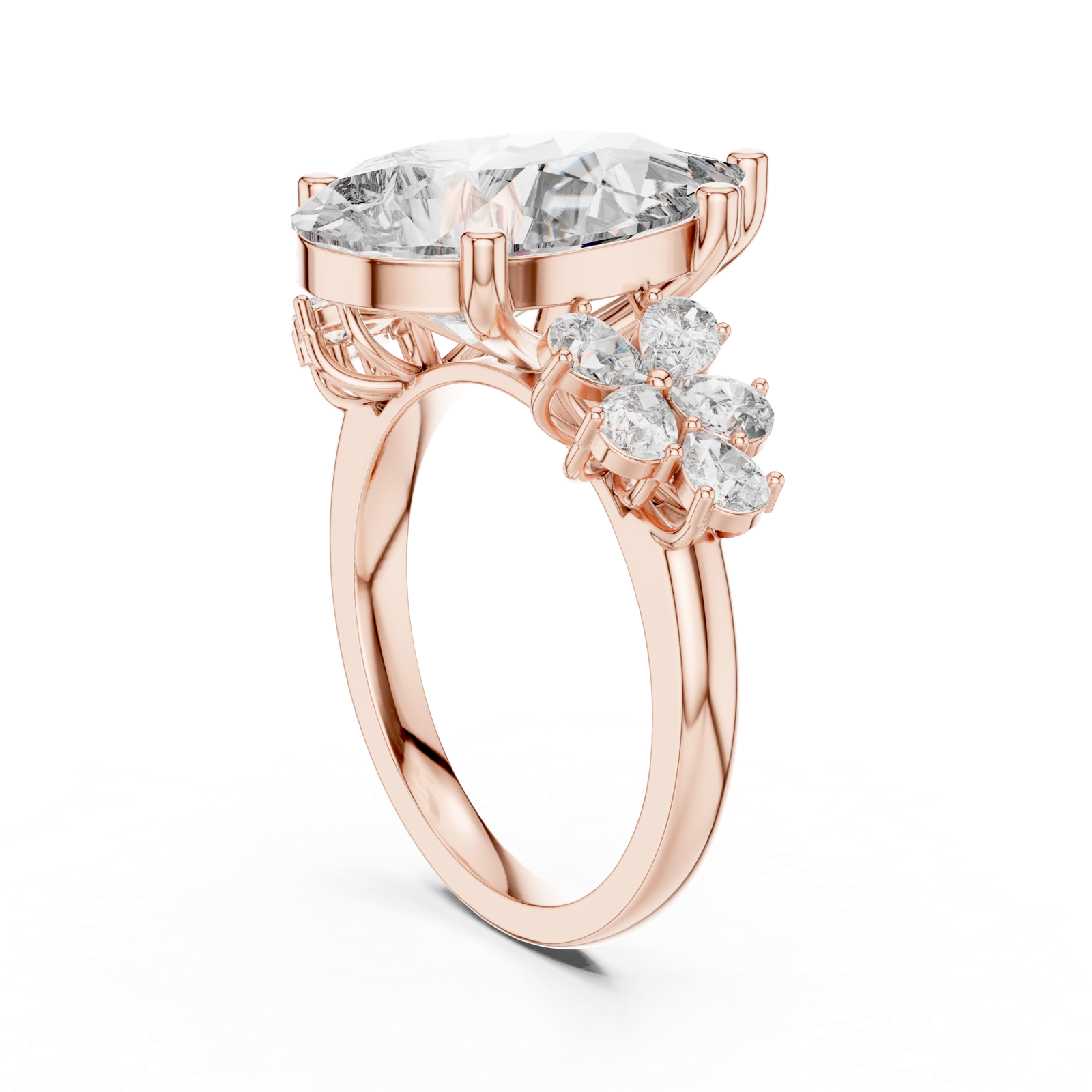Gold Pendant 9-10024L_37, Rose Gold, view 1
