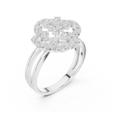 Gold Ring DDLR-459, White Gold, view 2