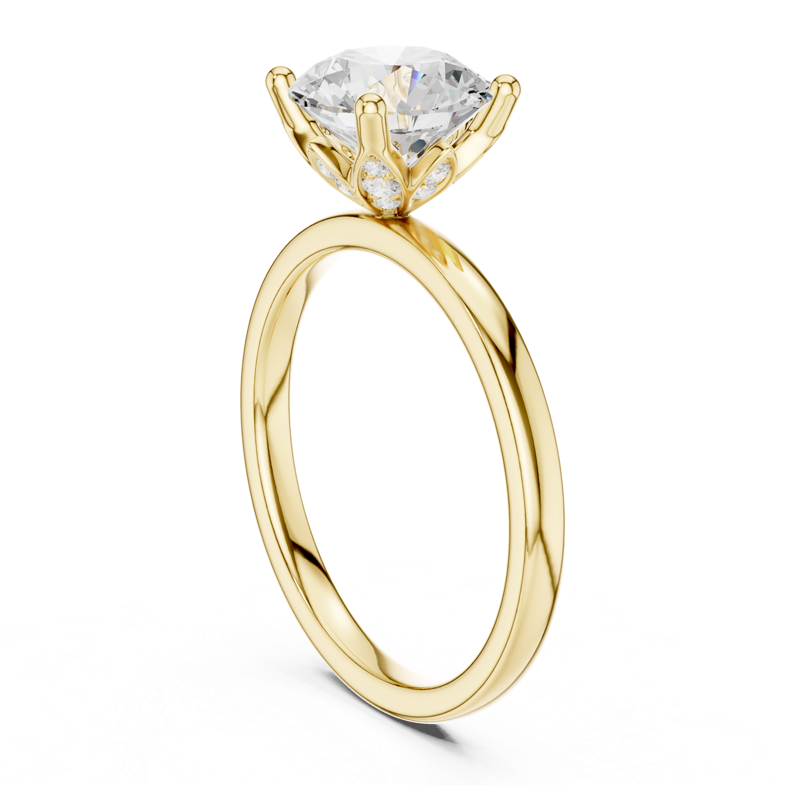 Gold Ring DDLR-847, Yellow Gold, view 1