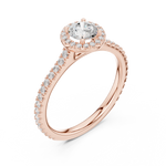 Gold Ring LR-0224, Rose Gold, view 2