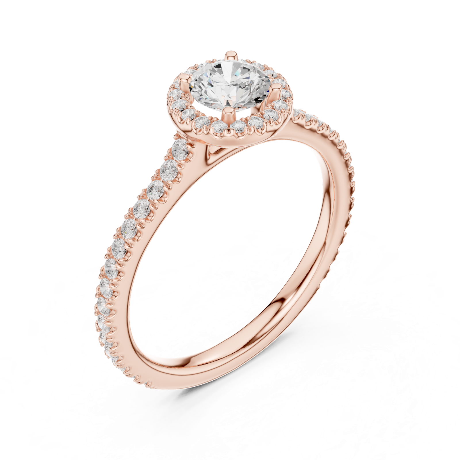 Gold Ring LR-0224, Rose Gold, view 2