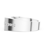 Gold Ring DDLR-390, White Gold, view 3