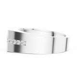 Gold Ring DDLR-390, White Gold, view 3