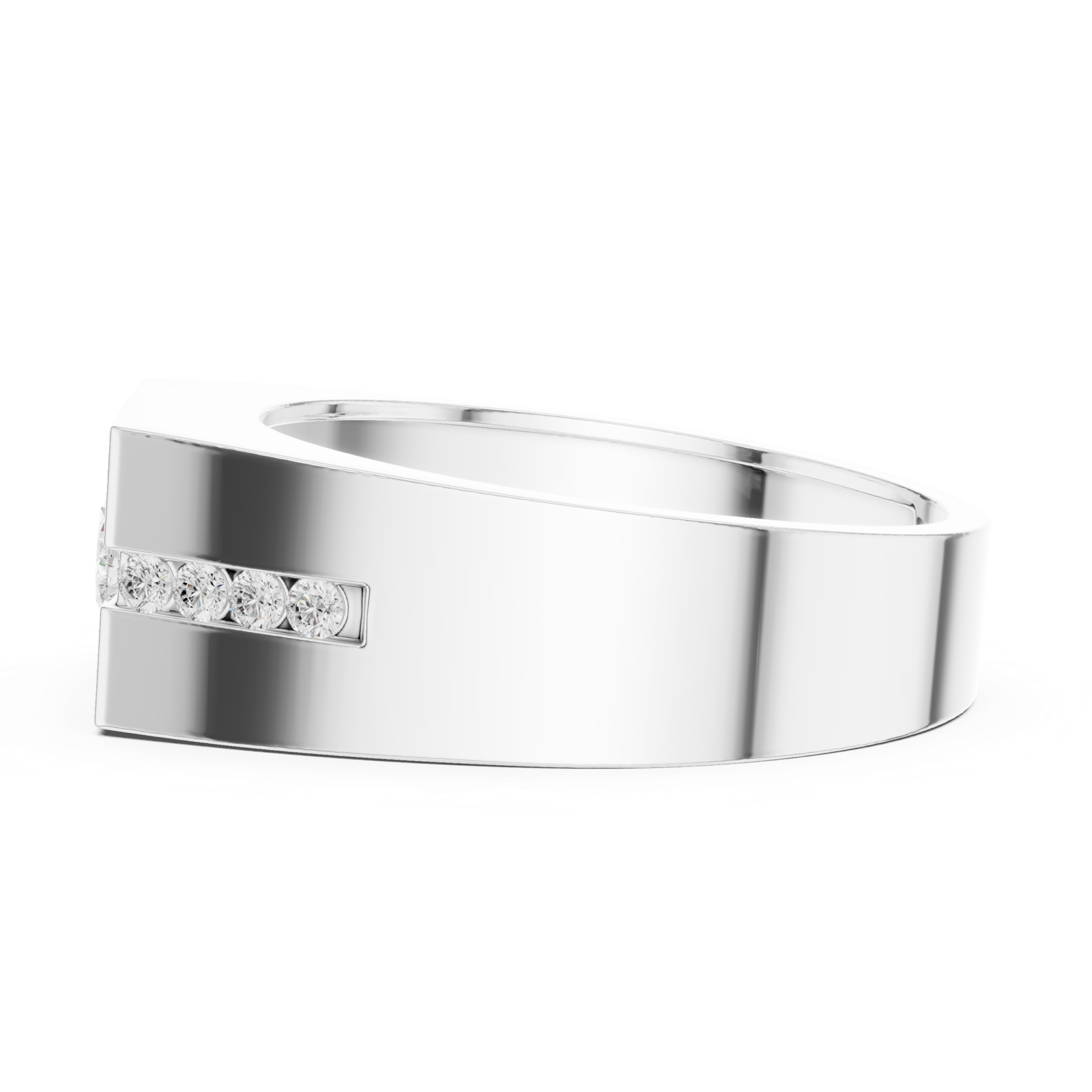 Gold Ring DDLR-390, White Gold, view 3