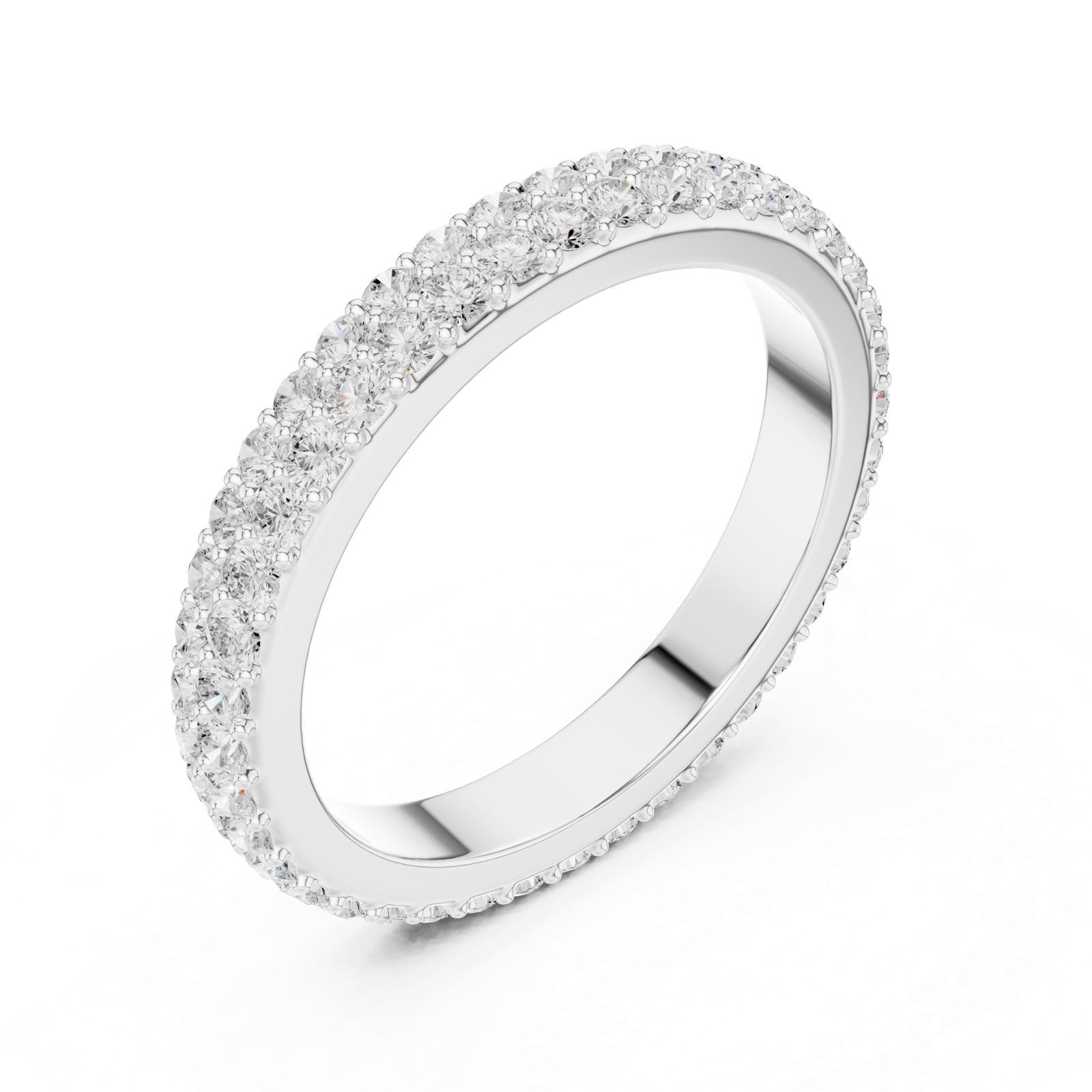 Gold Ring DDLR-376, White Gold, view 2