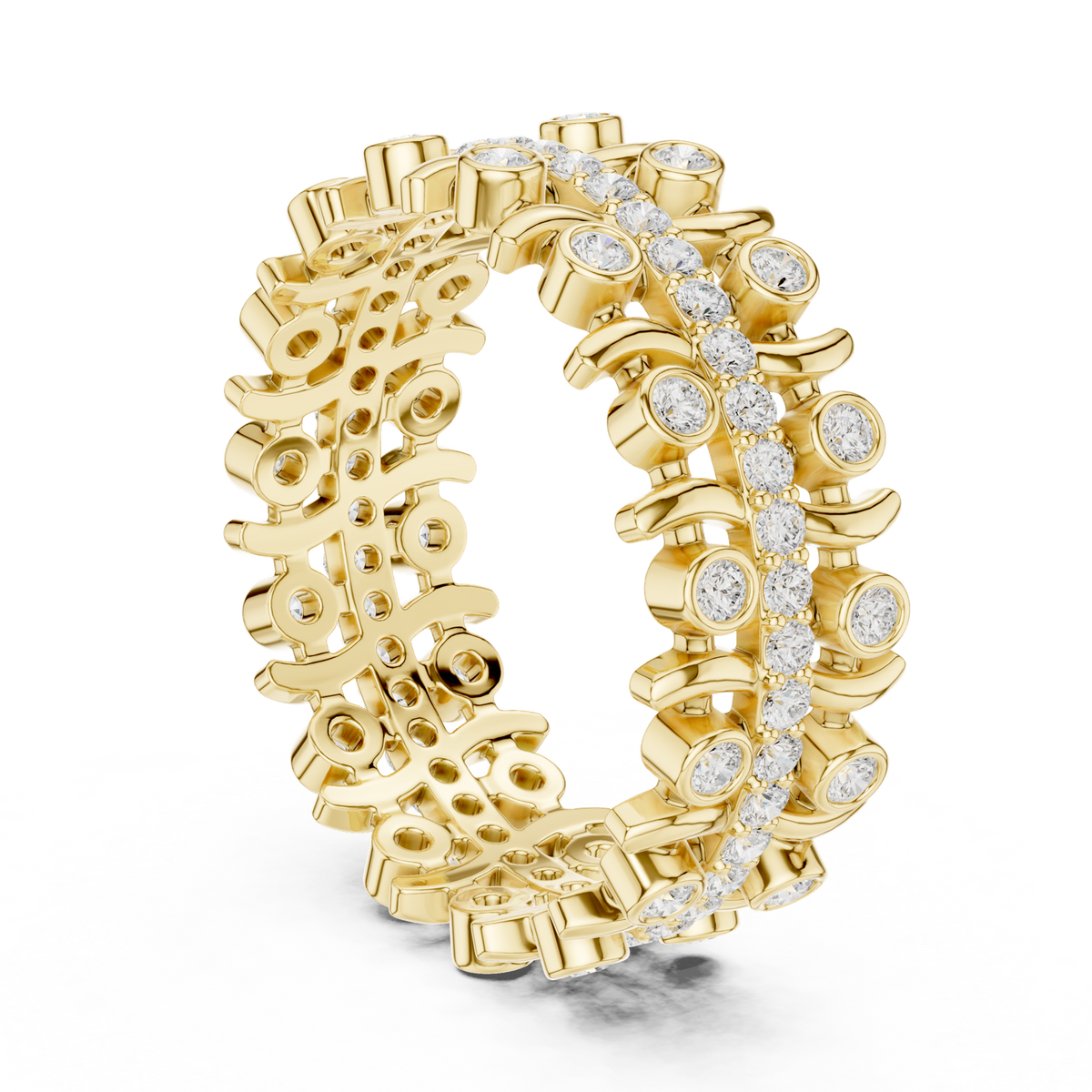 Gold Ring R43, Yellow Gold, view 1