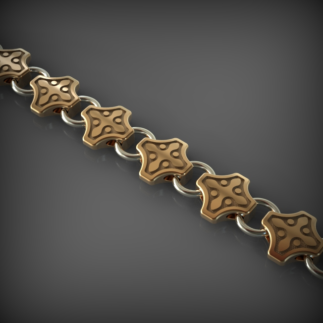 14K Solid Gold Men's Statement Link Chain, Yellow Gold