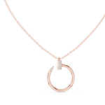 Gold Pendant 12-10001P, Rose Gold, view 1