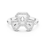 Gold Ring LR-01 (81), White Gold, view 4