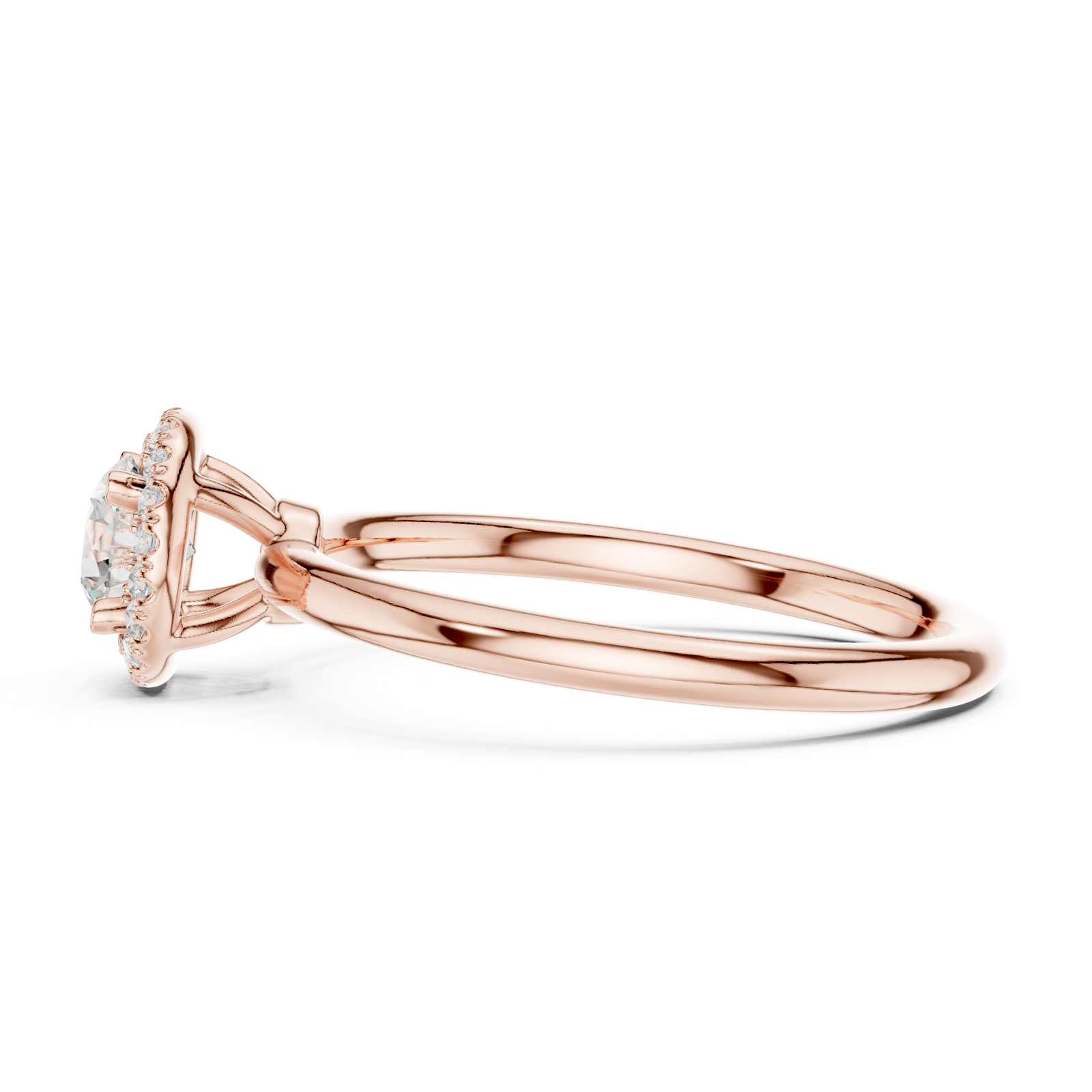 Gold Ring LR-0215, Rose Gold, view 3