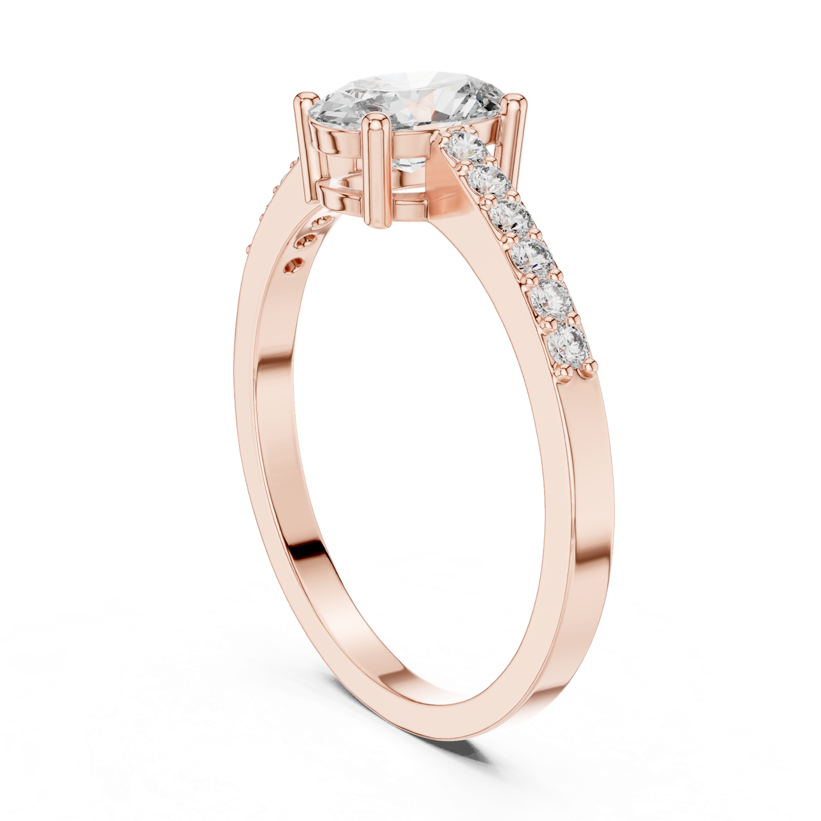 Gold Ring ALR-114, Rose Gold